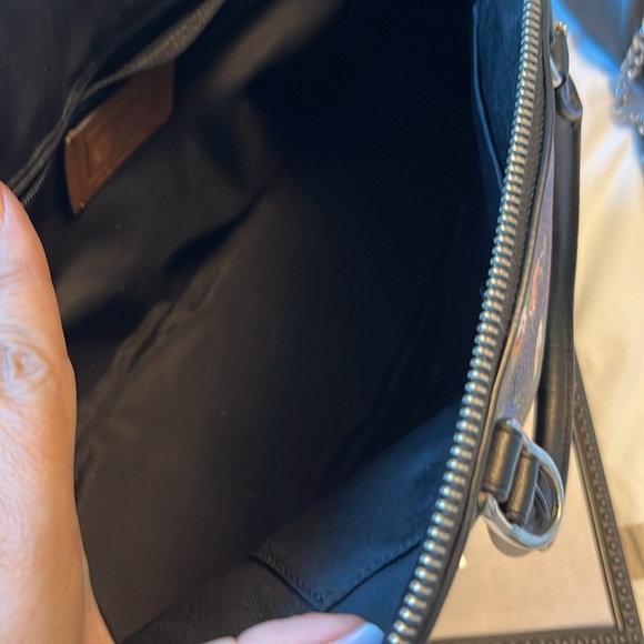 Coach Black Floral Crossbody Satchel - Picture 9 of 11